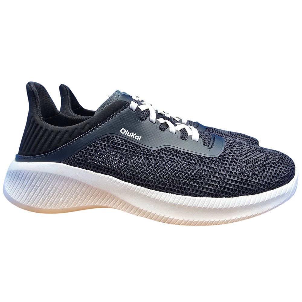 OluKai Island Hopper Womens 11 Eur 41 Sneakers Lava Rock Black Travel Shoes NWOB